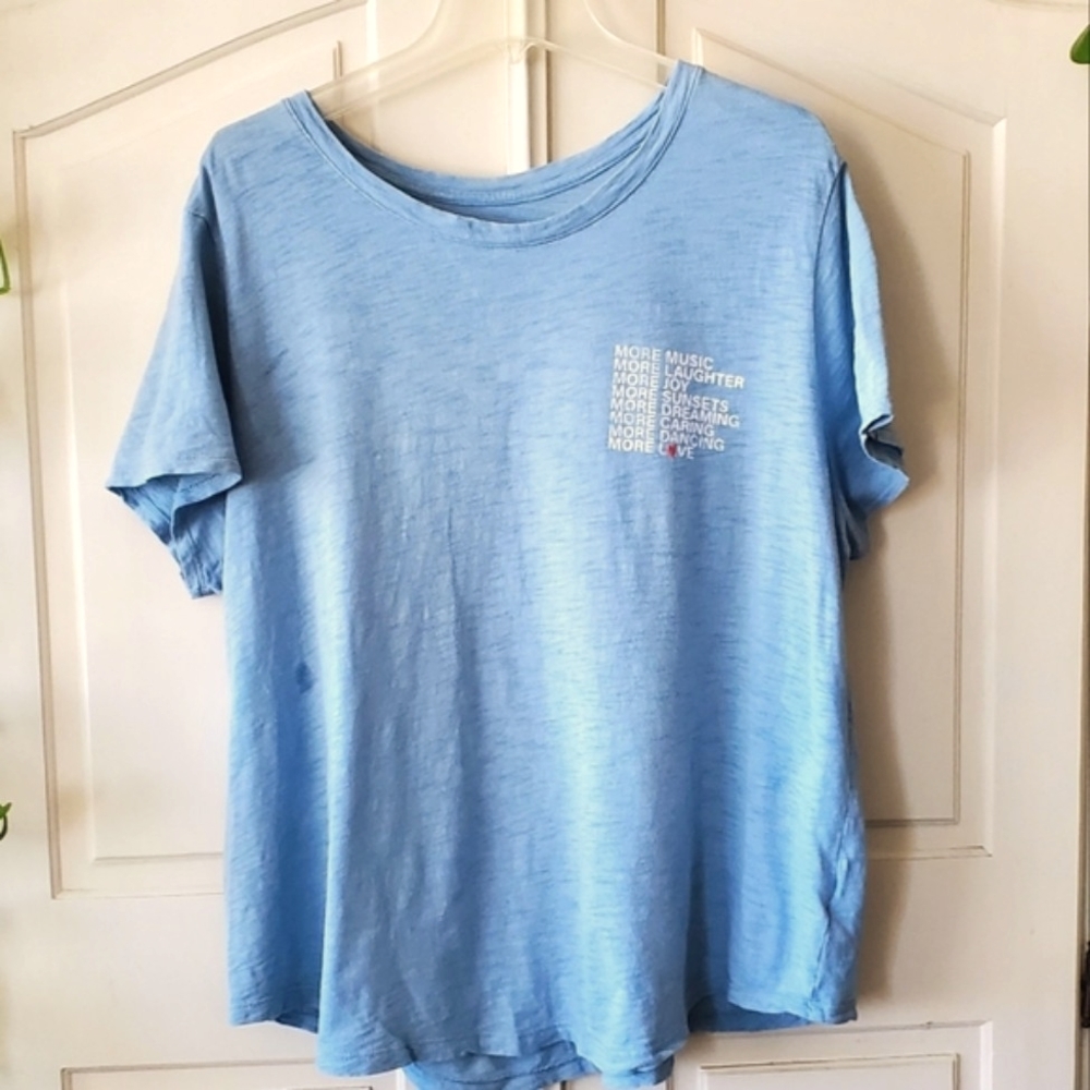 Blue Heathered T-Shirt - Picture 2 of 3